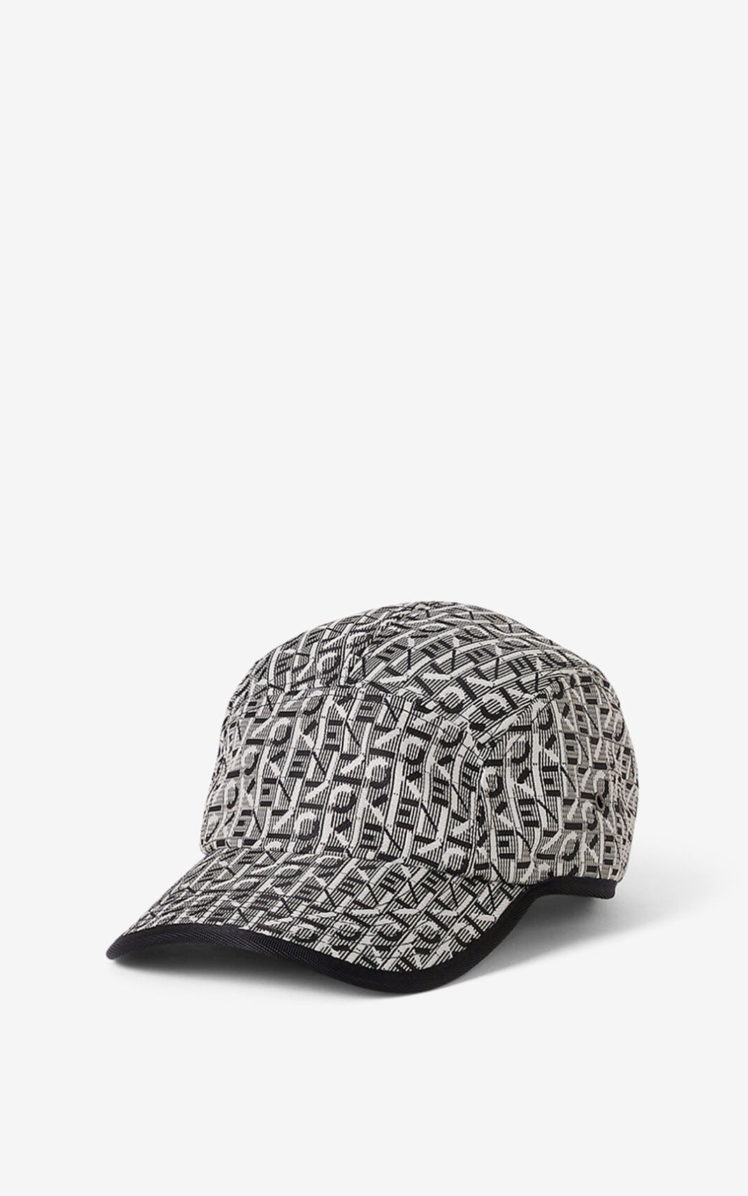 Casquette Kenzo Courier monogrammed Homme Grise | DNMK-06281